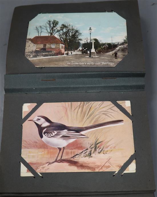 A postcard album including postcard of The Three Royal Princes